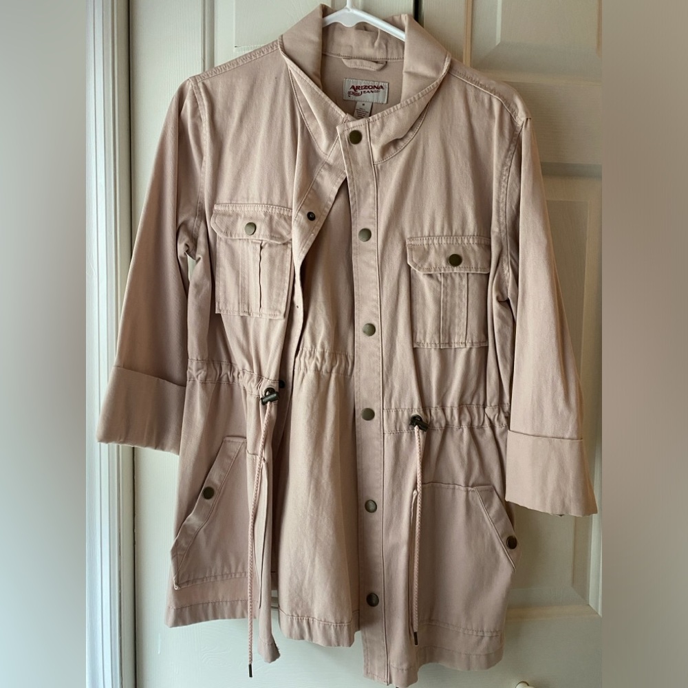 Arizona Jean lightweight jacket size medium pink